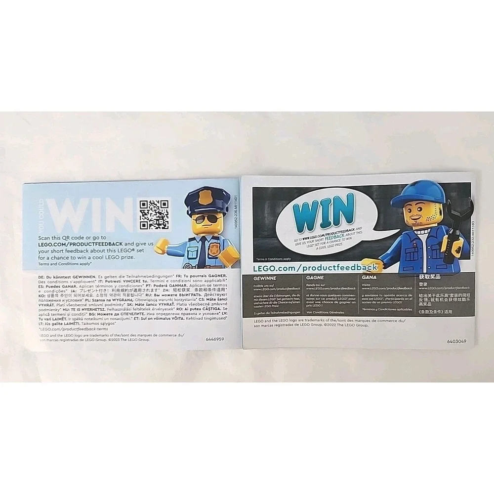Lot 4 LEGO Instruction Booklets Only! Minecraft 21254 City 60392 & 60312 Technic